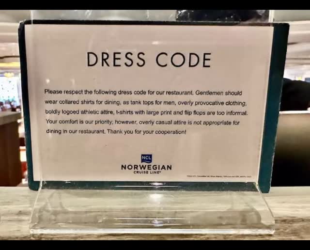 norwegian dress code for dinner What is the time and on NCL cruises? Color:Fuchsia tiered denim midi dress H&M White Black Geo Norwegian fjords cruise outfits