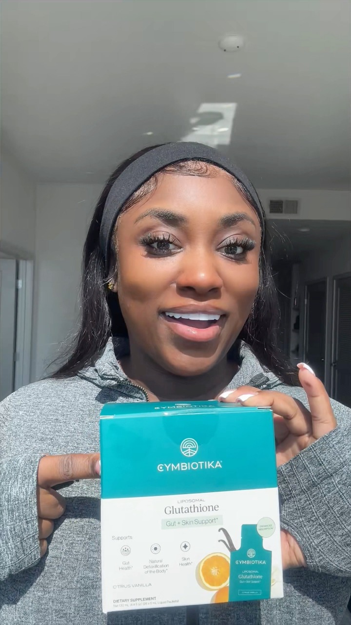 If you’ve been looking for that “I’ve been taking care of myself” glow… this is your sign. 👀, I’ve been adding @Cymbiotika Glutathione into my wellness routine, and here’s why glutathione has been 