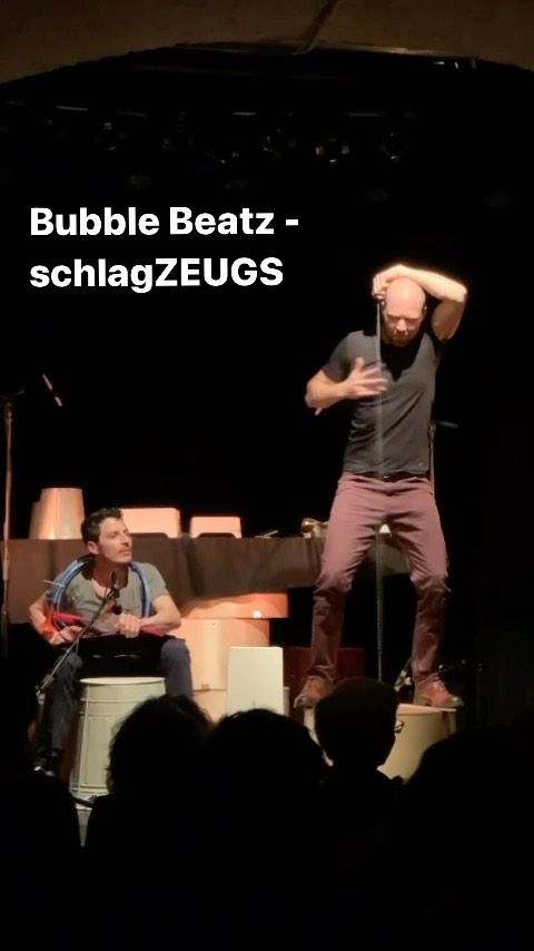 Servierblech-Snare-Holzrugel-Kontrabass-Jazz…, #schlagzeugs #bubblebeatz #percussion #swing | Bubble Beatz