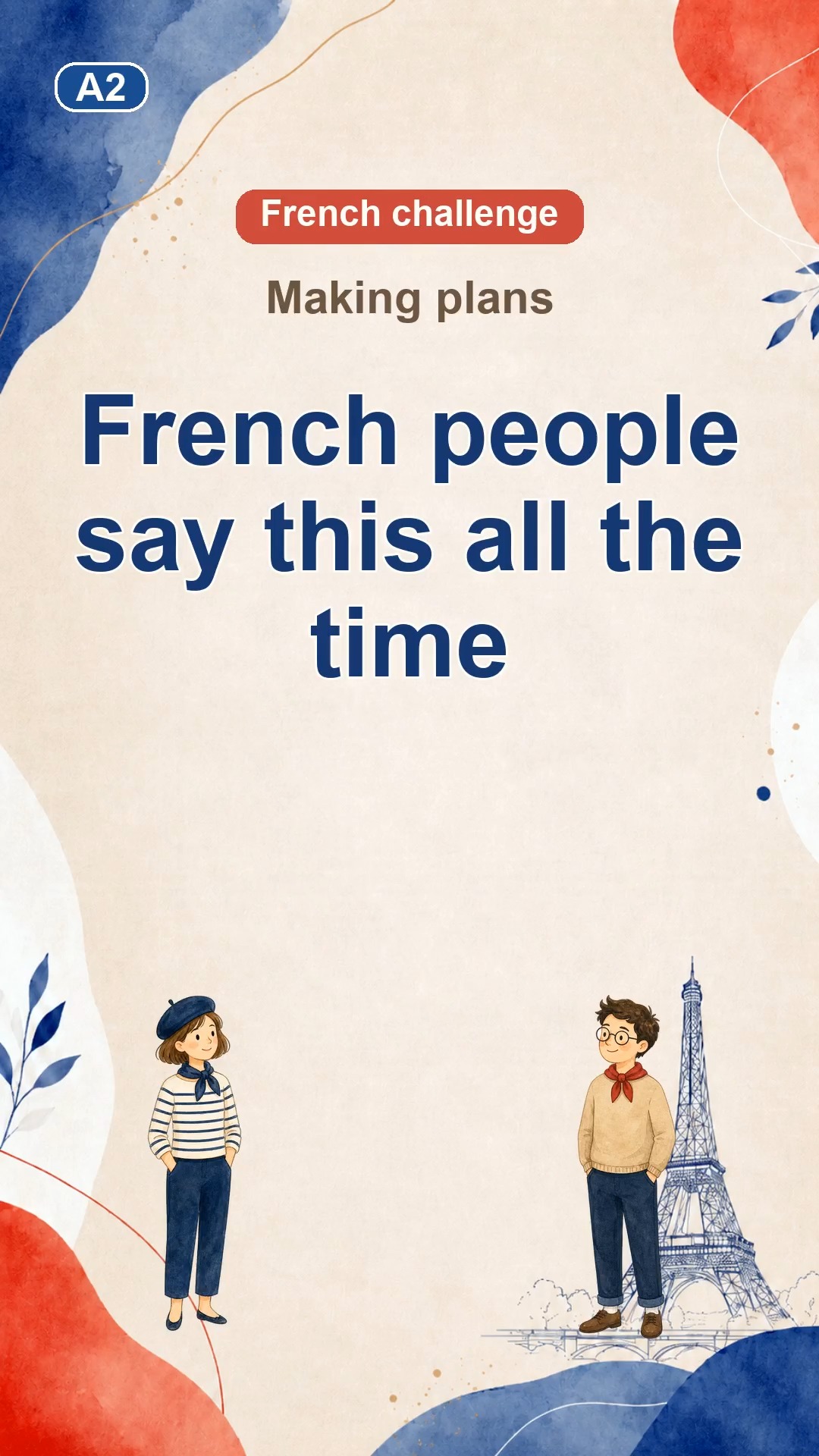 🇫🇷 In French, we say: → J'ai hâte ! The expression translates