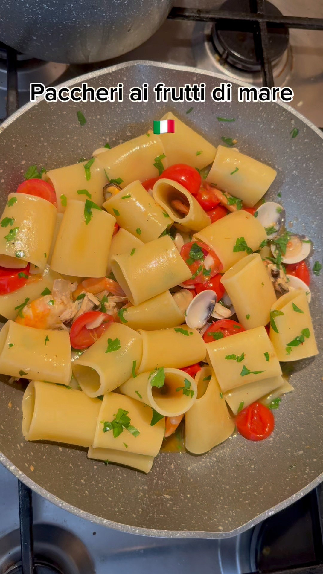 🍝 Paccheri ai Frutti di Mare (con gamberi, cozze e vongole) 🛒 ...