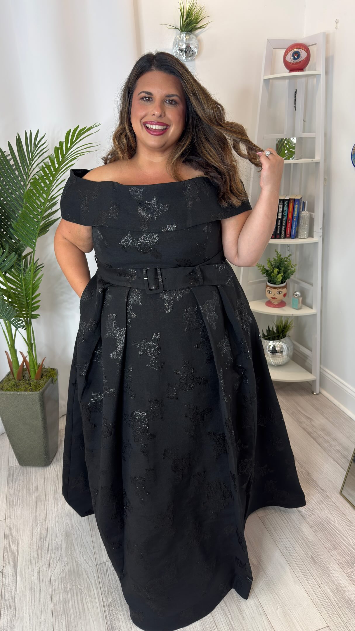 If you have been searching for a gown for a black tie event, or formal wear in general, that is on trend and will make you feel gorgeous, check out City Chic USA , To get the link with sizing info 
