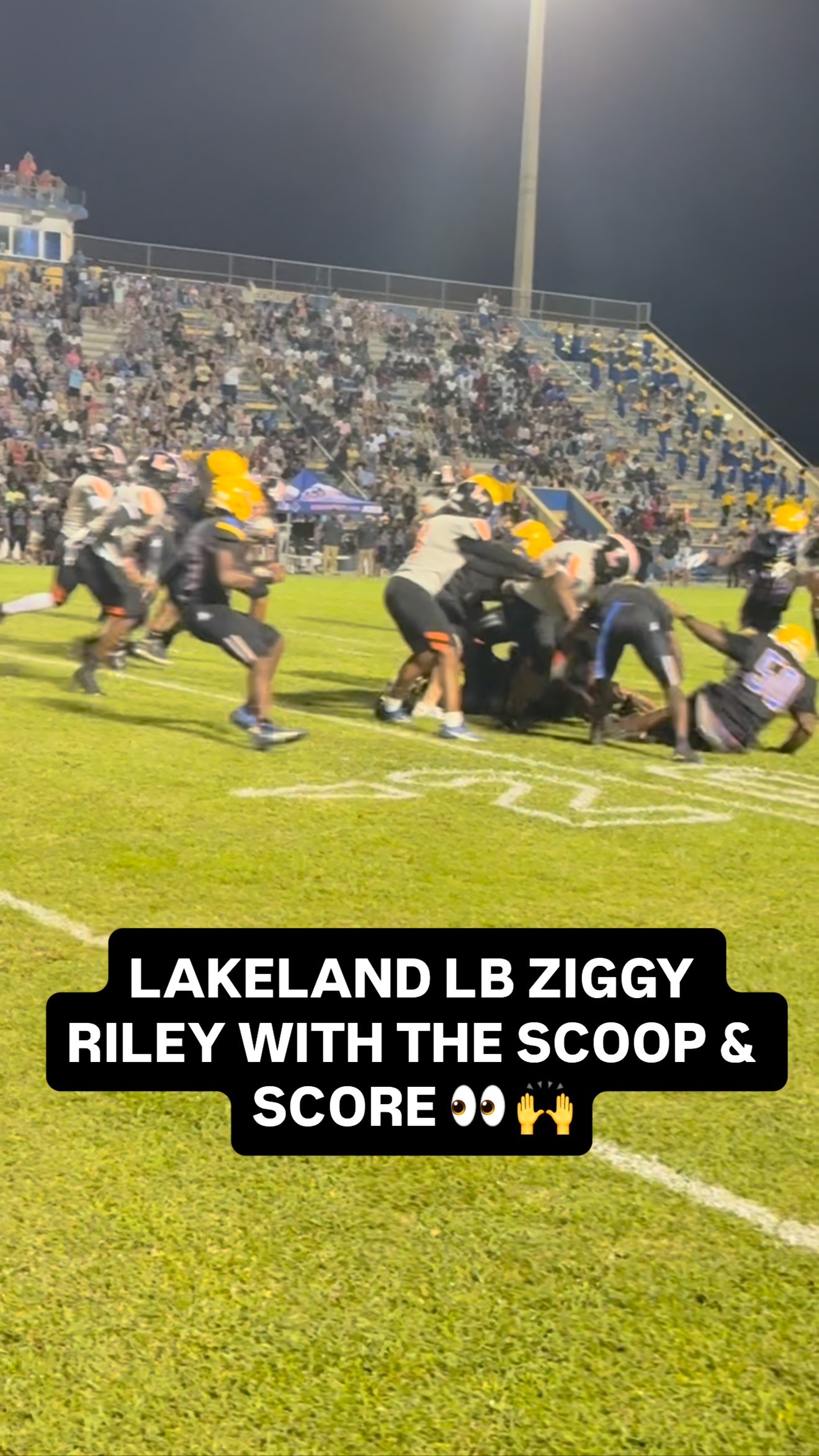 Getting Ziggy with it 👀 Ziggy Riley scores on a 20-yard fumble return ...