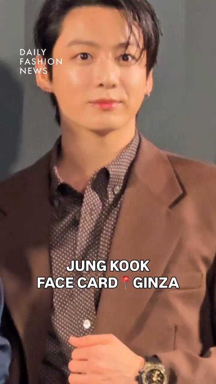 JUNG KOOK FACE CARD 📍SONY PARK, HUBLOT NIGHT, GINZA @hublot