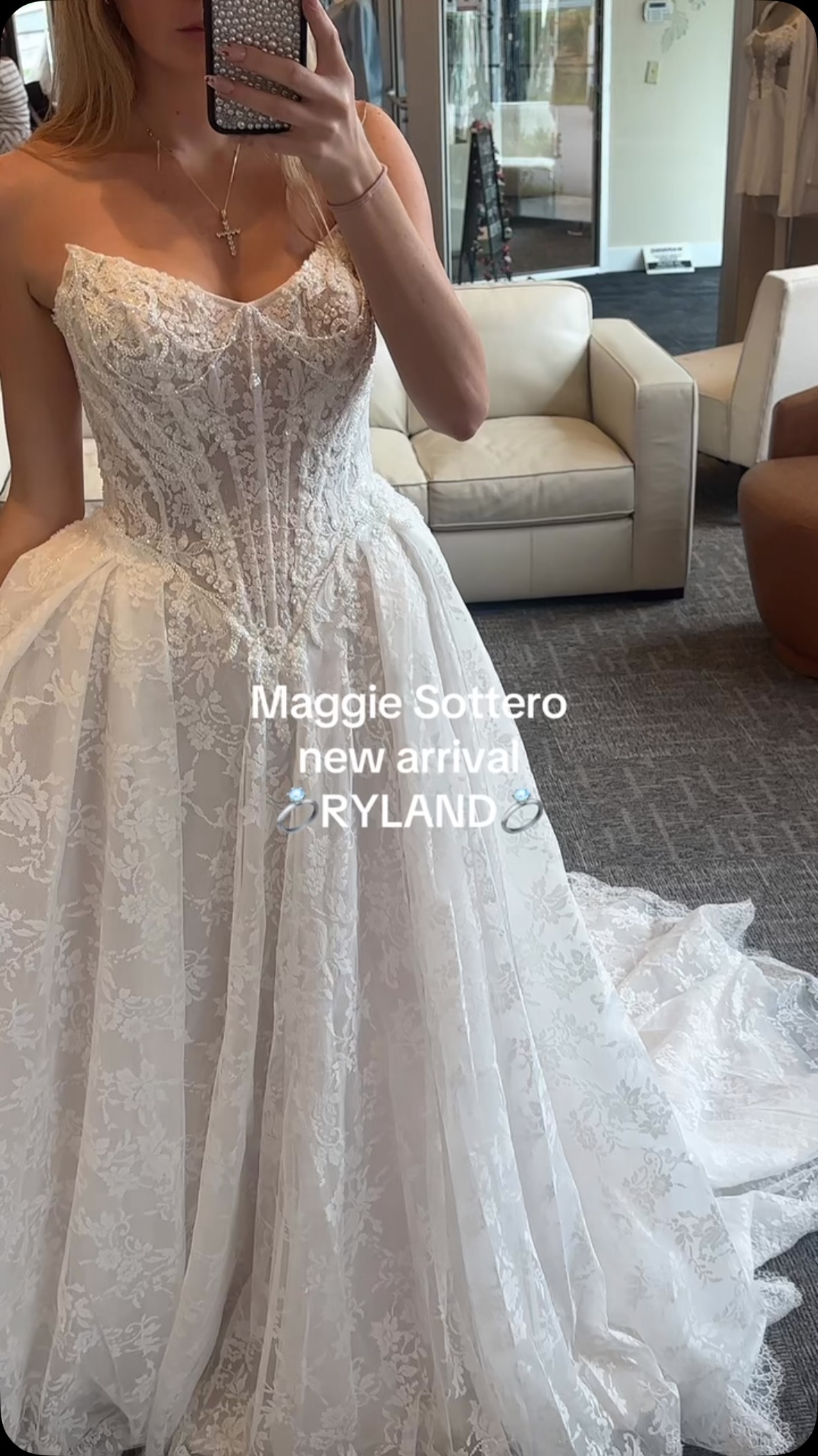 Ryland by Maggie Sottero Designs | Wedding Dress Designer is now at Modern Bride and we are loving this dress!! #maggiesottero #rylandmaggiesottero #rylandgown #bridetobe