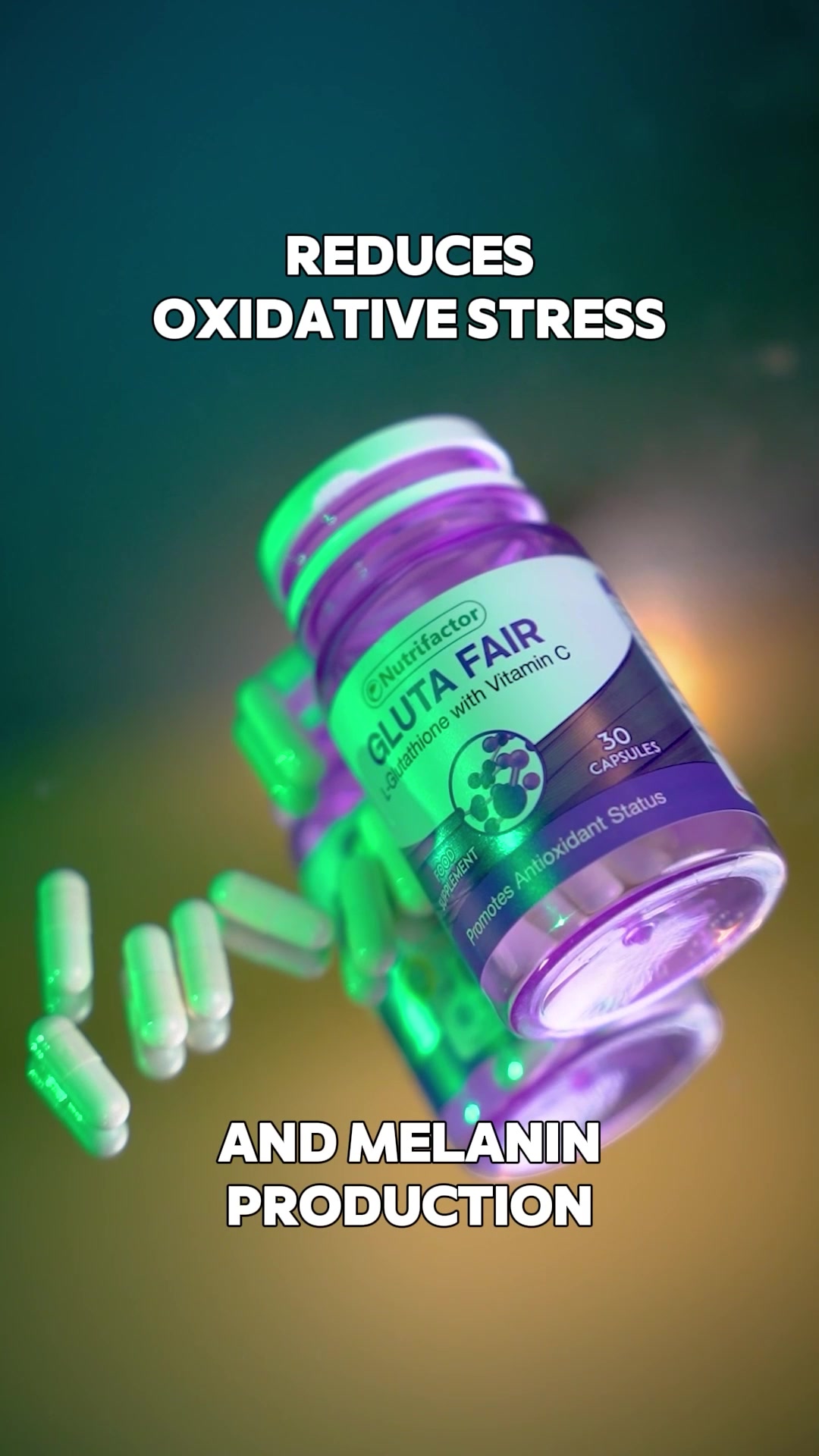 gluta fair l glutathione with vitamin c Tried effervescent and wondering what other options are available? 💊✨ Glutathione is available in different formulations, some products combining it with ingredients such as Astaxanthin, Red Orange Extract and White Foods rich in glutathione