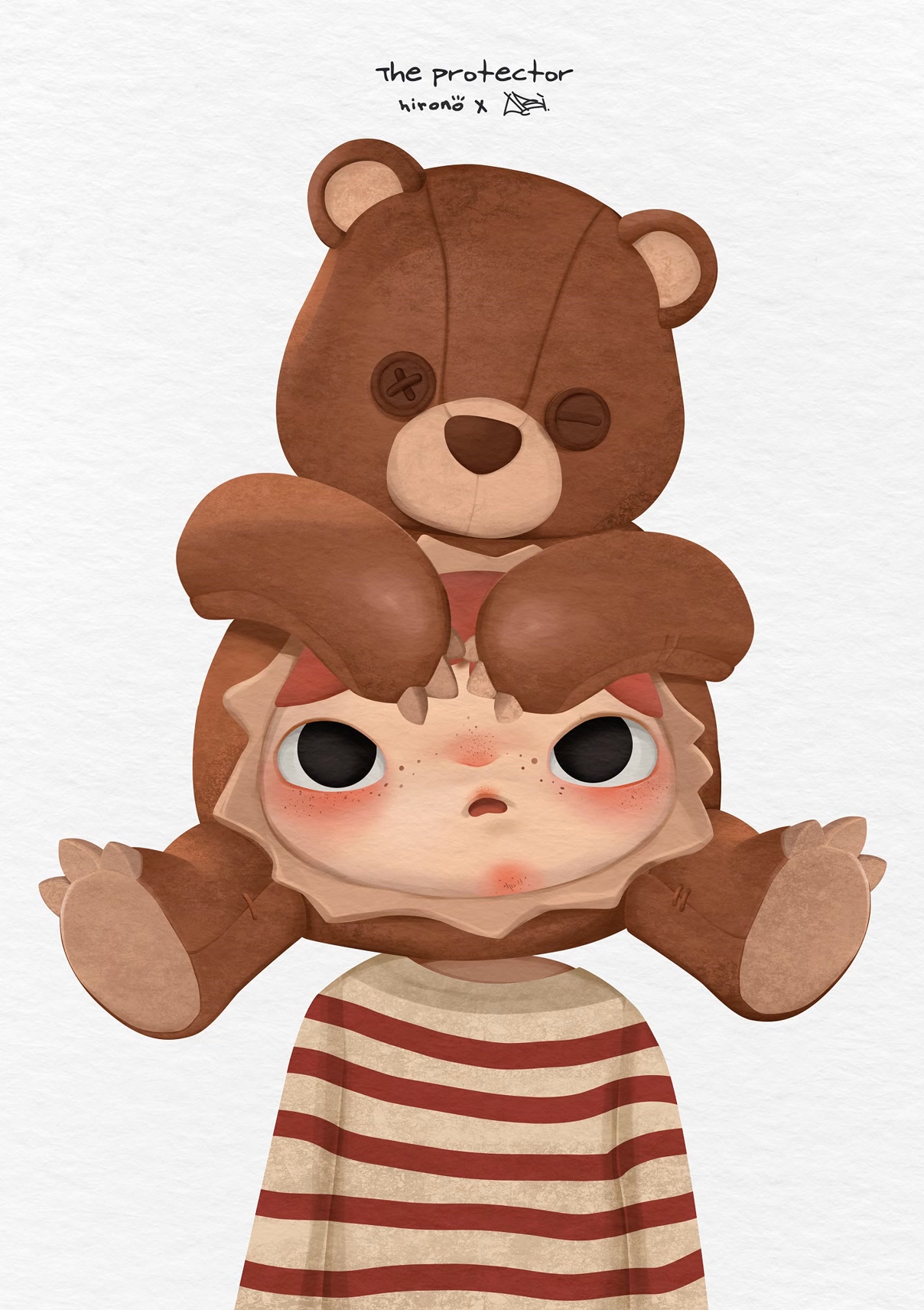 Hirono x Kodak Click Bear plush doll pendant