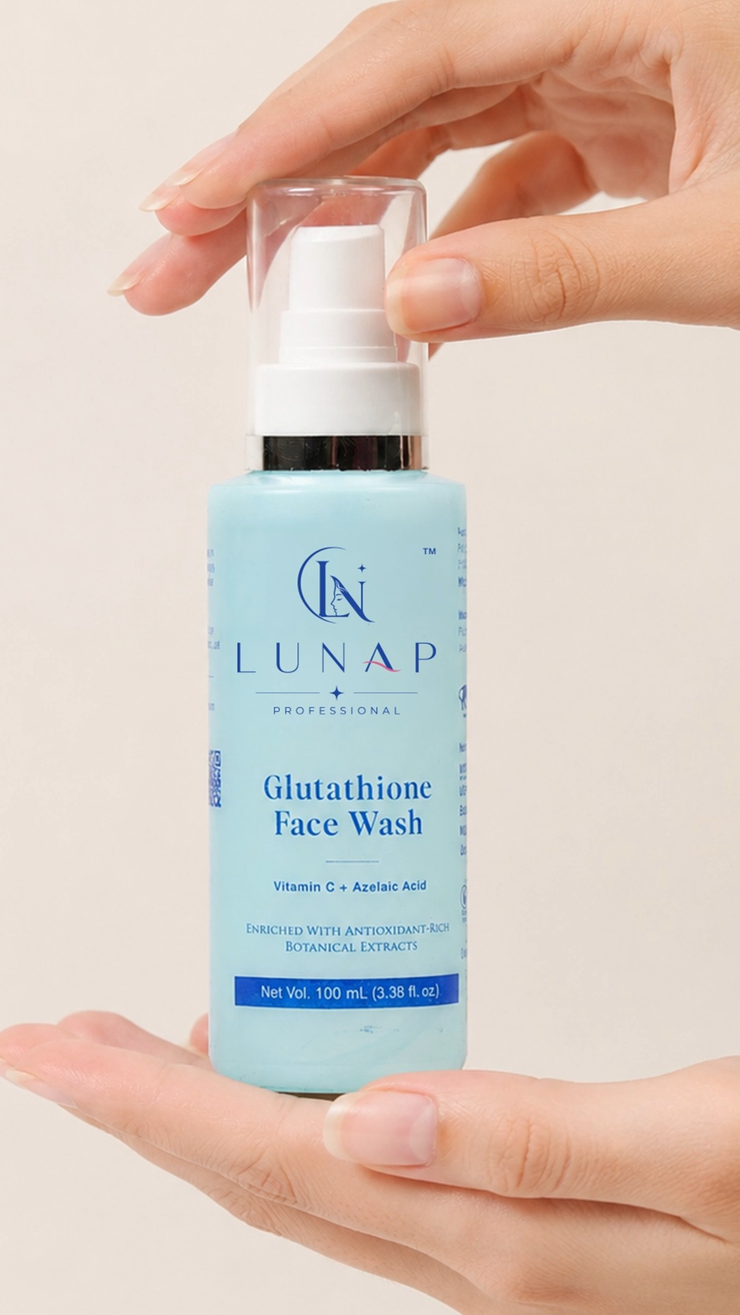 azelaic acid and glutathione together LUNAP Face Wash with Vitamin C & for Fresh Skin extremely dry skin