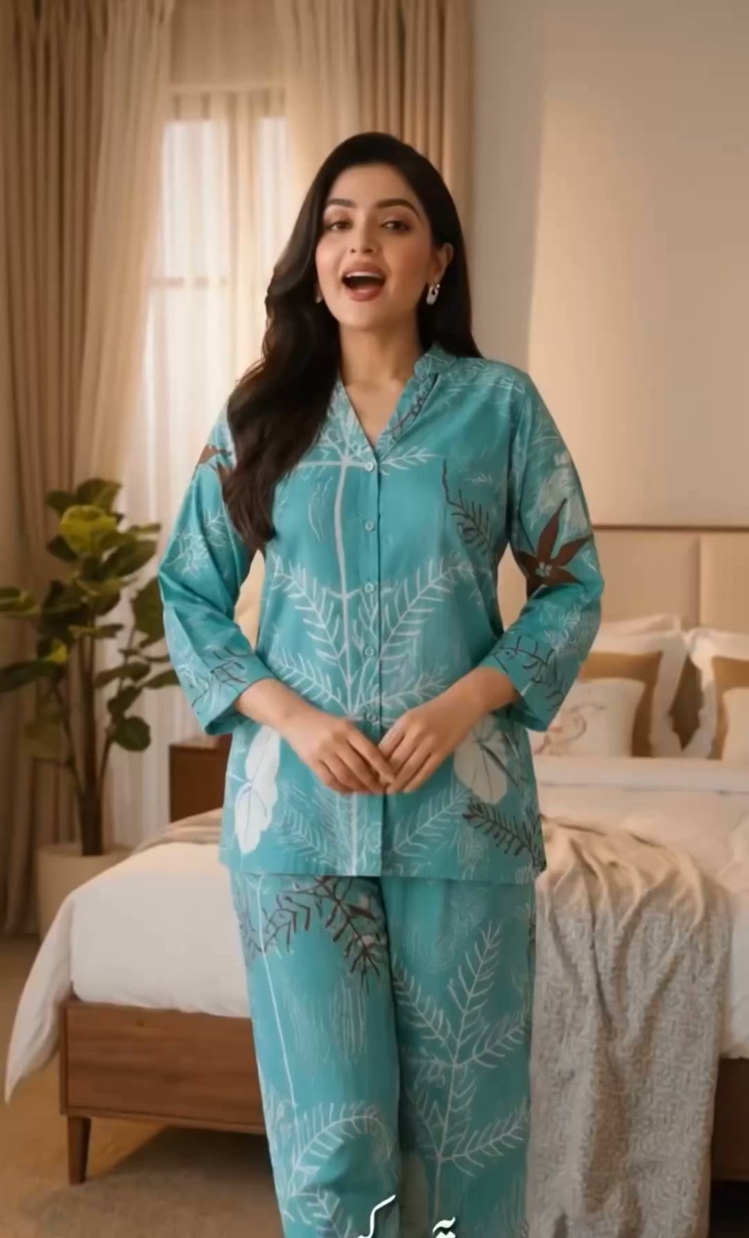 night dress for ladies in pakistan Premium Cotton Dress, Experience comfort and style with our Premium Cotton Night Dress. Made from soft, breathable, and skin-friendly fabric, it keeps you comfortable all night long. The elegant colour-black