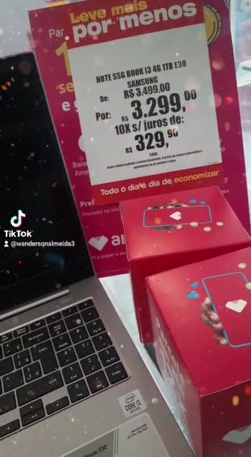 Super oferta aqui na Americanas 🥰 🥰 Note SSG Book I3 4G 1TB E30 Samsung ...