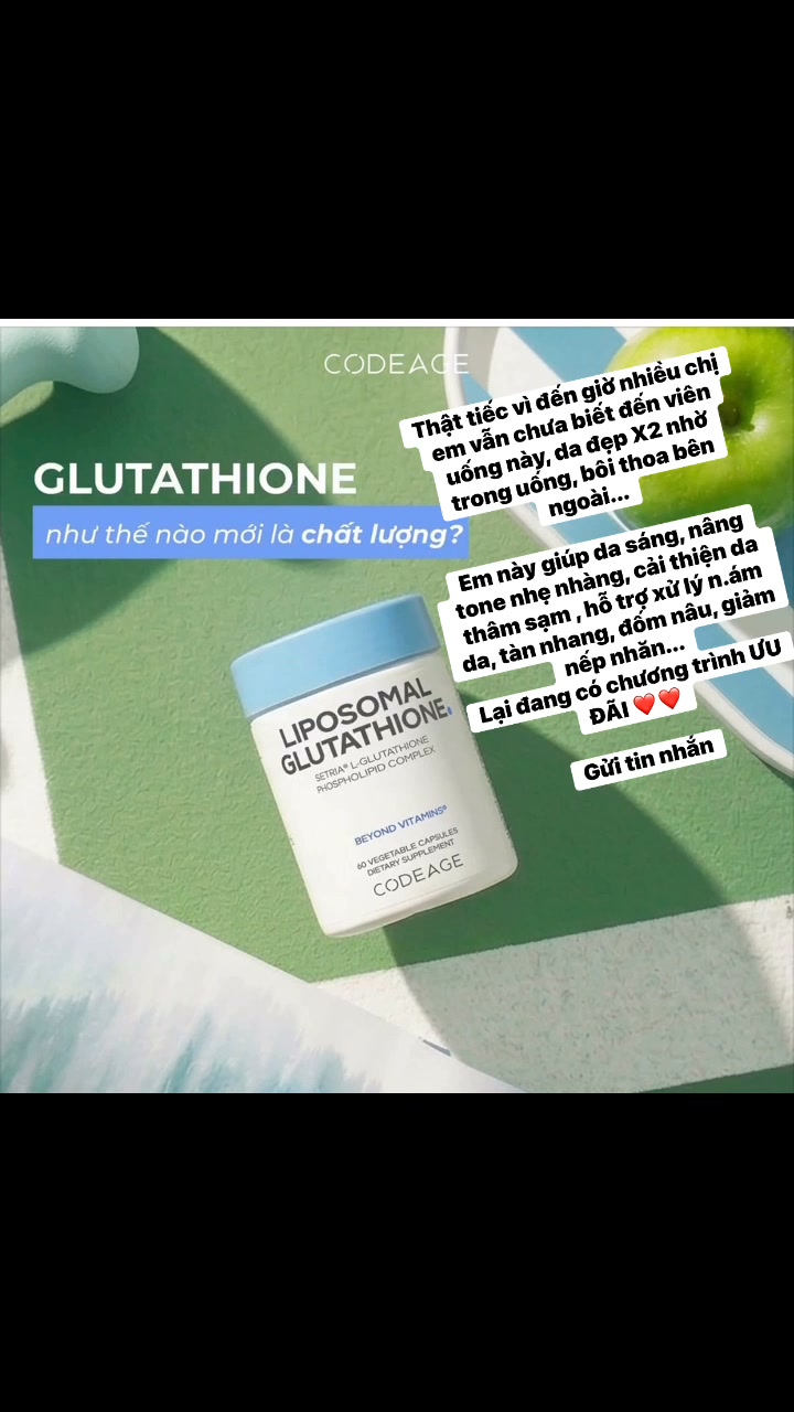 Glutathione sáng da mờ nám #Glutathione #chchamda #Rell | Huỳnh Thanh Thoa