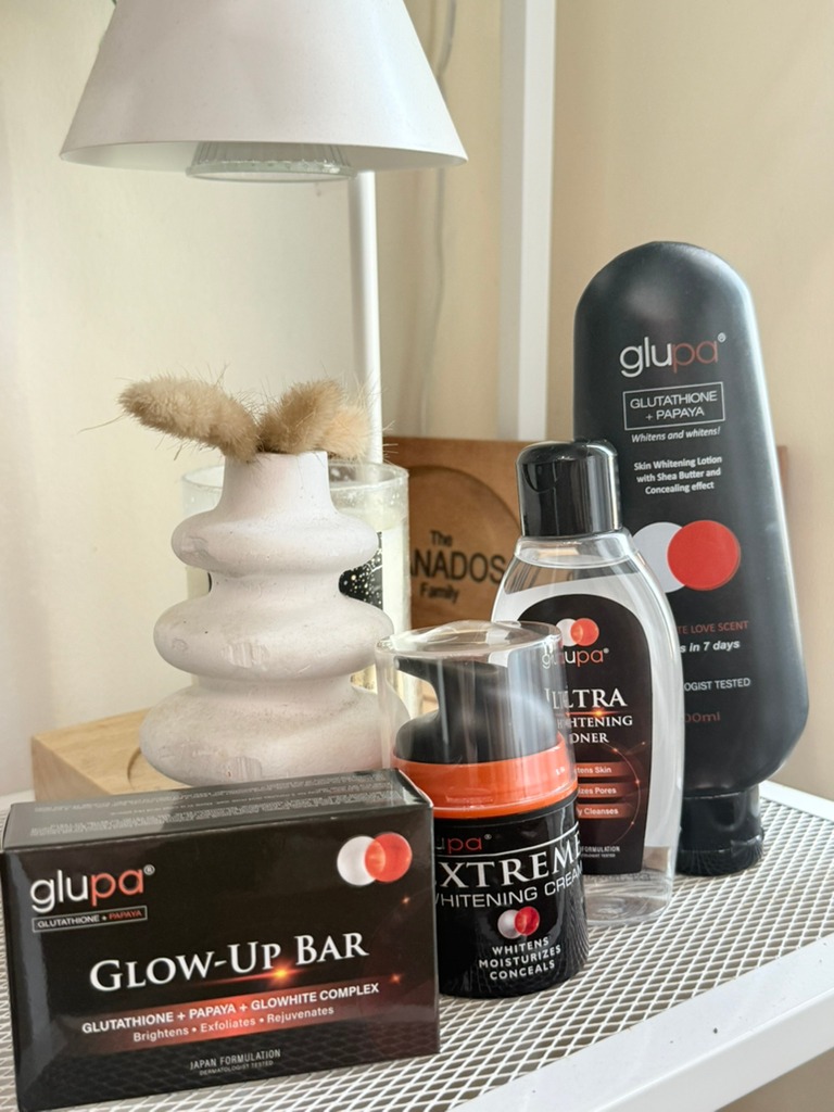 ✨ ONE ROUTINE. COMPLETE GLOW. ✨, 4 simple steps for my everyday glow with GLUPA Glutathione + Papaya Skin Brightening Routine! 🤍, 🫧 Cleanse • ✨ Tone • 🤍 Brighten • 💧 Moisturize, Simple skincare, 