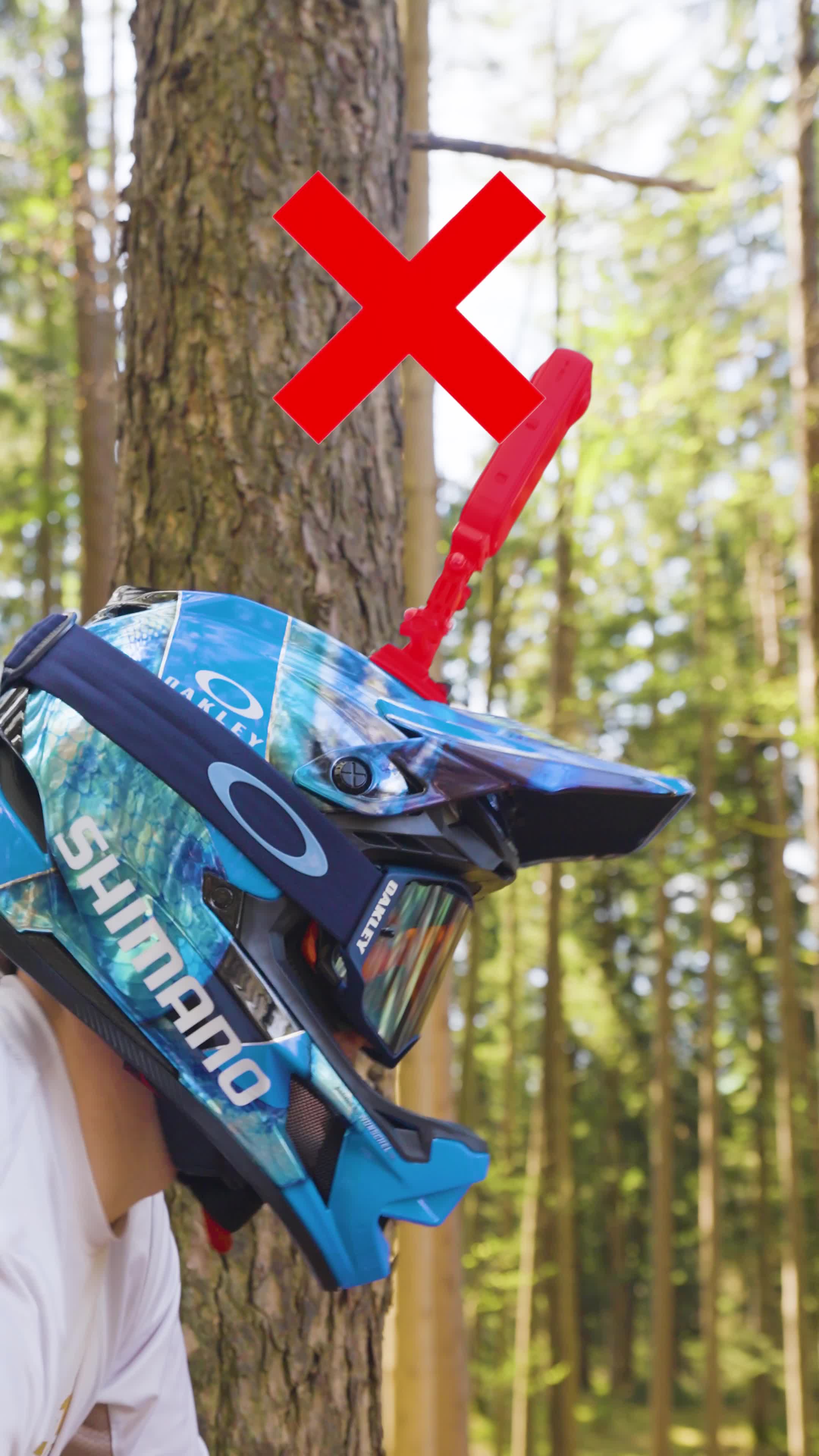 bike helmet footage tilted Universal Motorcycle Adhesive Chin Mount for GoPro Insta360 The ultimate cheat code for