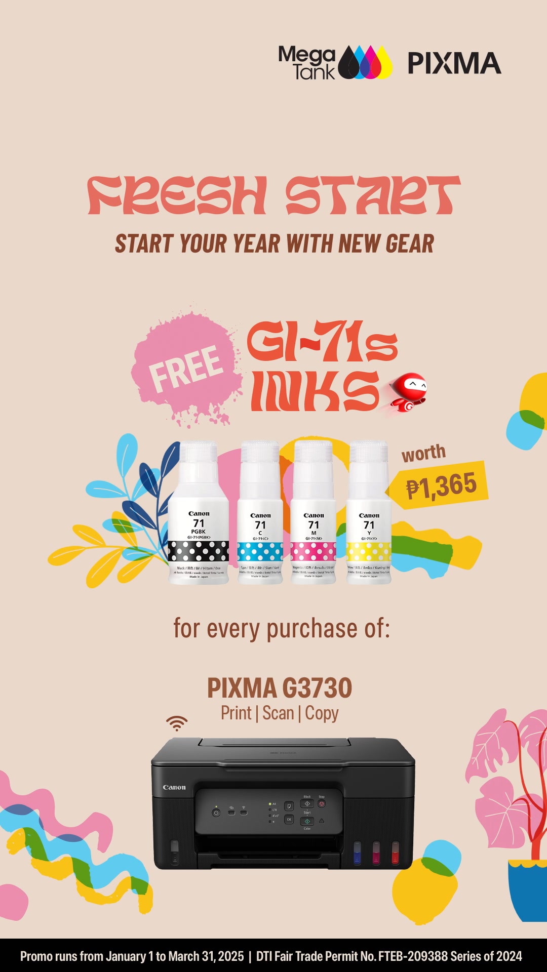 📣INK BUNDLE PROMO REFRESHER! Get FREE 1 SET of GI-71s inks worth Php1 ...