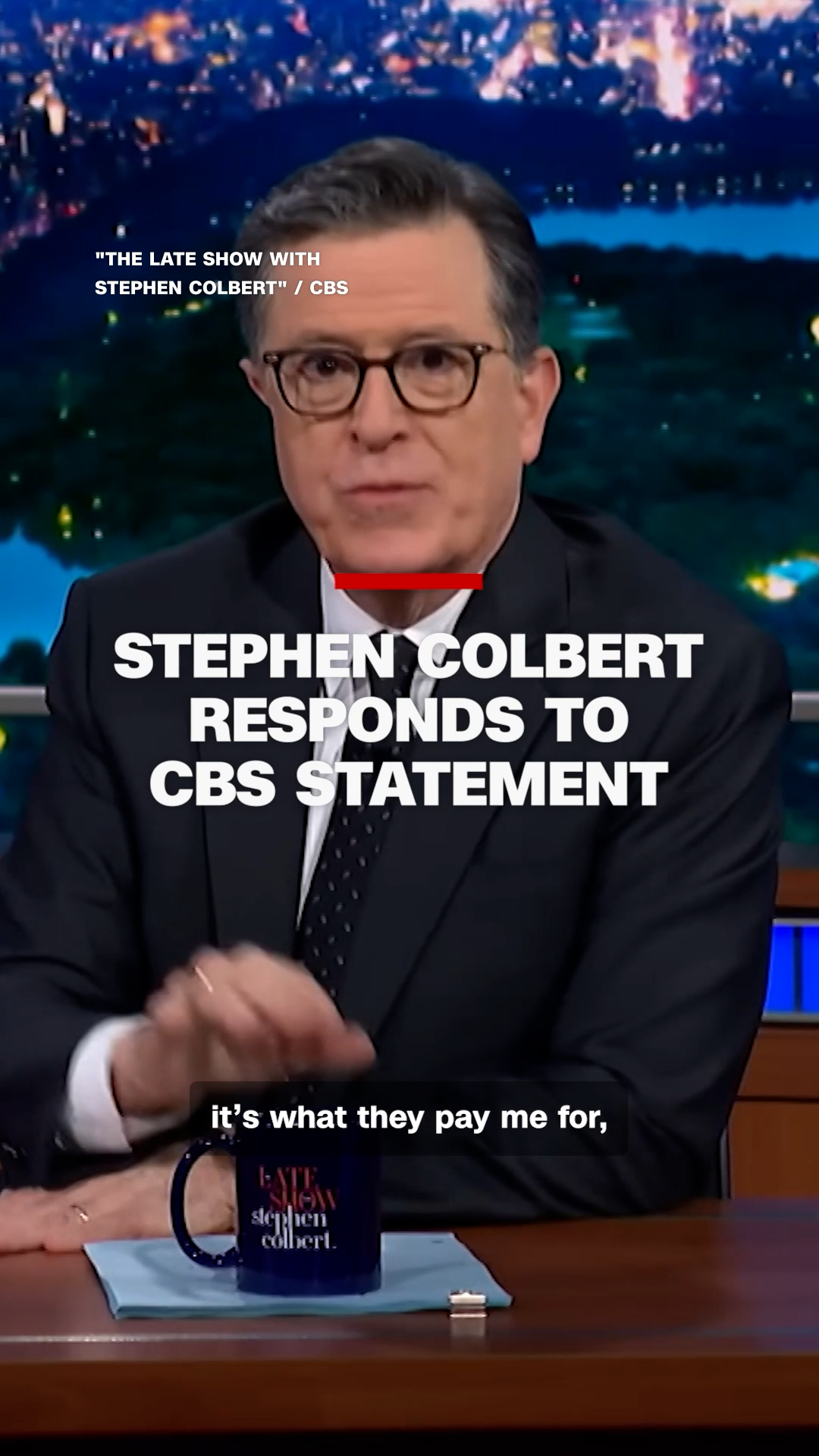 Stephen Colbert reacted after CBS released a statement about the ...