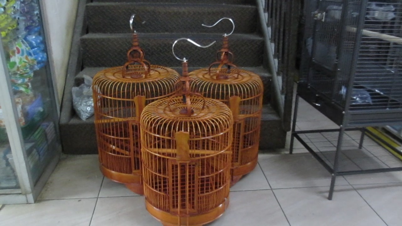 #E Round Bamboo Cage #M Sangkar Buluh Kayu Bulat #C 圆竹笼 | #E Round ...