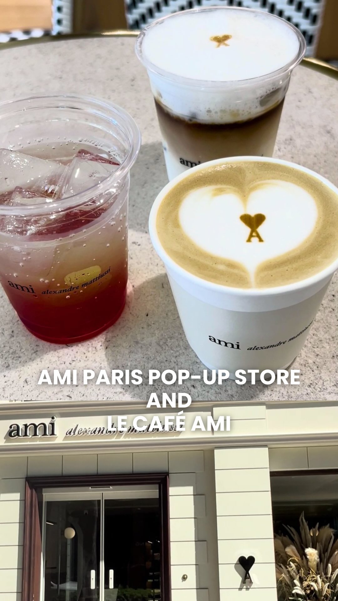 AMI PARIS タンブラー　アミパリカフェPOPUP限定品 ニュース】フレンチブランド「アミ パリス」による、表参道の