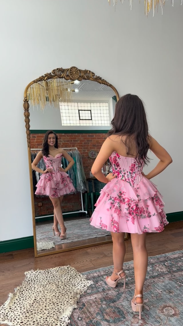 homecoming dresses for gingers this dress is PERFECT hoco!🩷, 👑: Ginger Gordon , 👗: Sherri Hill , #prom #prom2026 #dress #ballgown #formal houseofk hoco gala style fashion thesparkle newalbany kentuckiana dropship