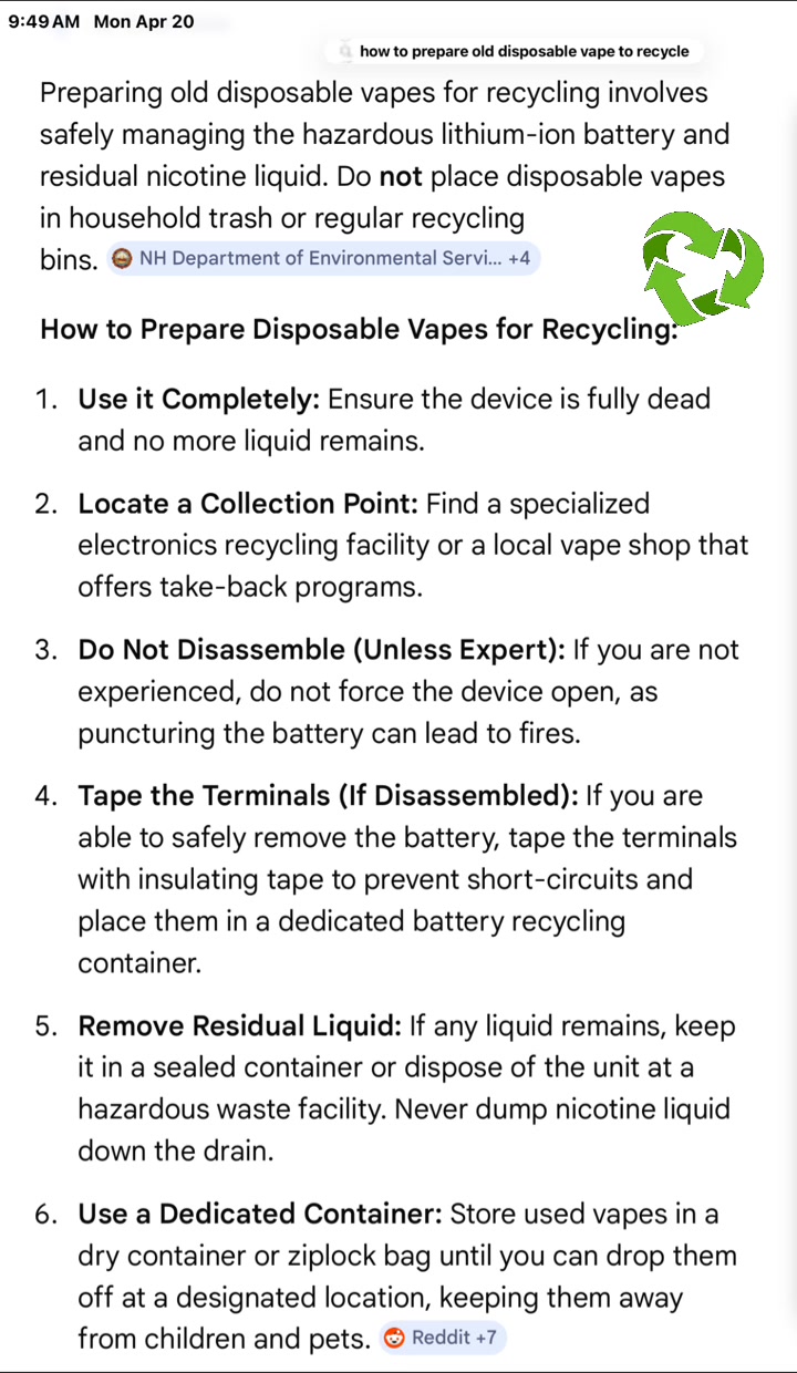 how to recycle disposable vapes Hey guys! EXCITING NEWS! I finally got us on board with a place our old used vapes! All you have to do is bag them in separate little baggies, and Flavor:Pumpkin Spice Best Dry Herb Vaporizers bundle-cat-carts
