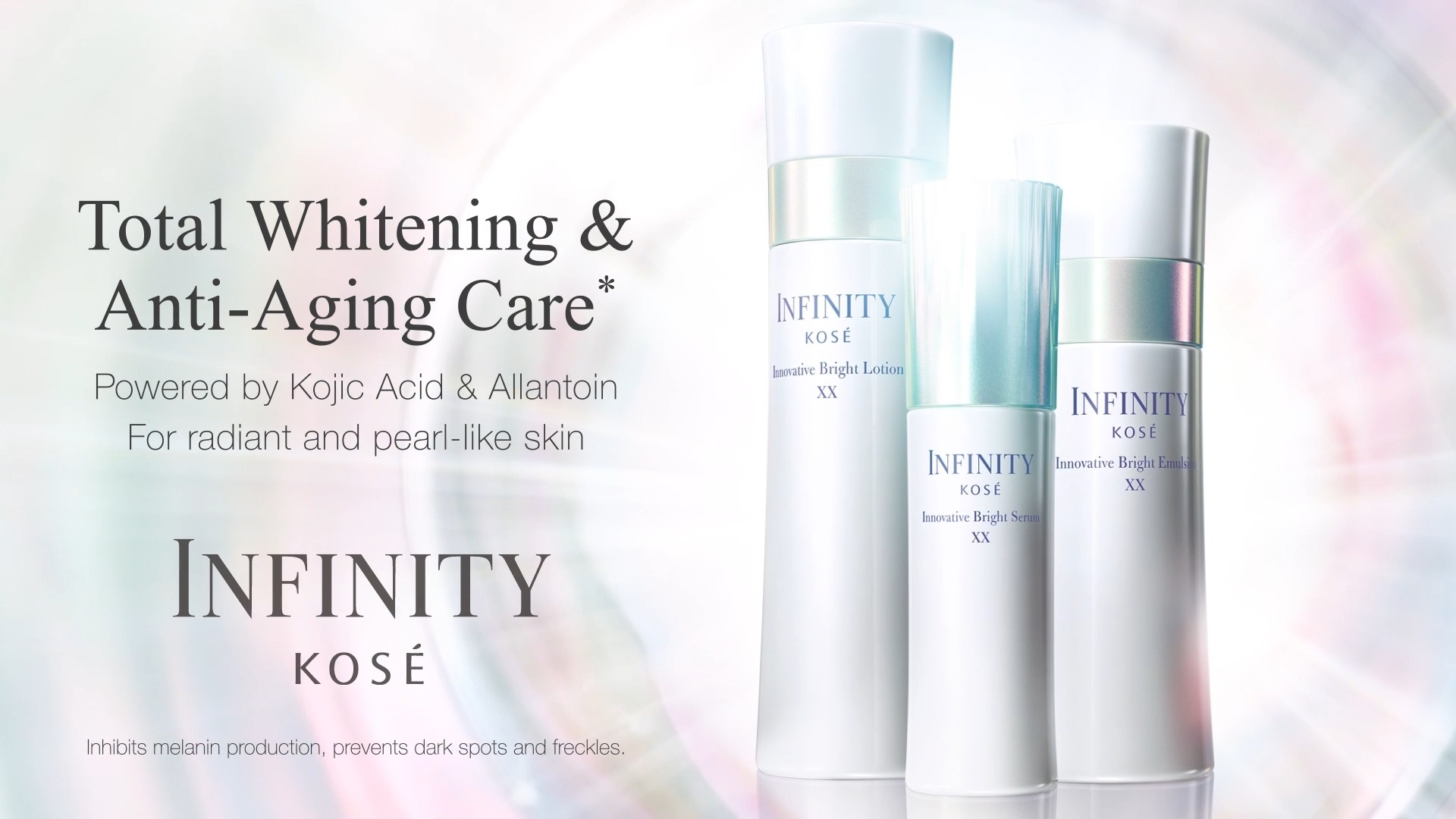 Your brightening & anti-aging care with 3 simple steps - INFINITY 