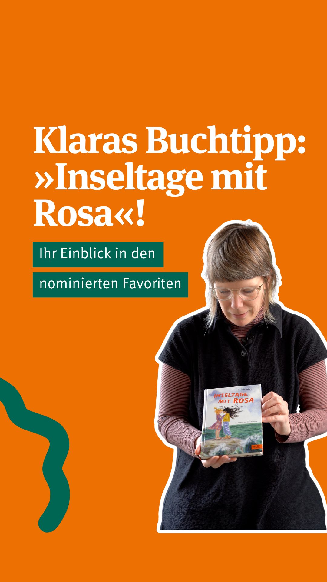 Wir freuen uns sehr! »Inseltage mit Rosa« von Mareike Krügel steht auf der Shortlist für den Deutsch-Französischen Buchpreis. Passend dazu Klaras Buch-Tipp für euch! 📖 Klara hat den Titel in der