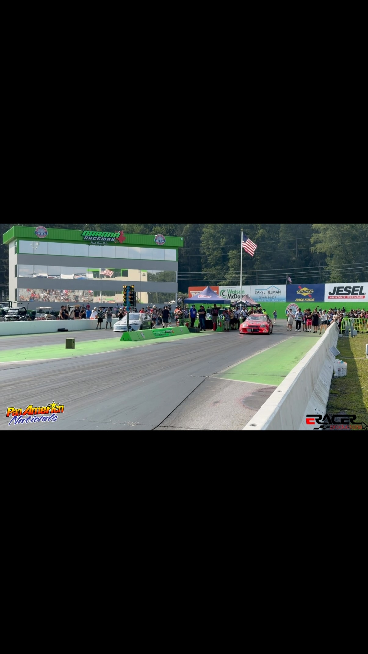 Great race between Chad Carpenter 8.00 @ 189mph going rounds