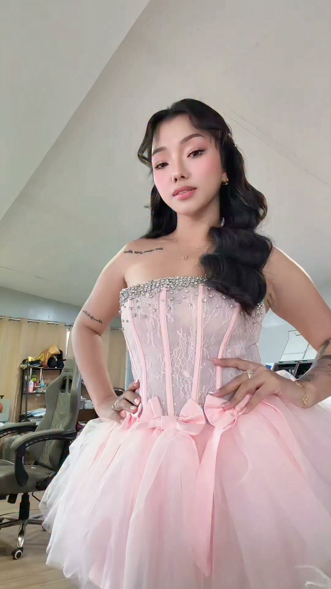 birthday dress rental First look on my pre shoot 🥰 , by: Hello Miss Dress by MamiKai (OPENING SOON) , available colors: pink, sky blue, yellow, red and black in size all, medium and large Flying dress
