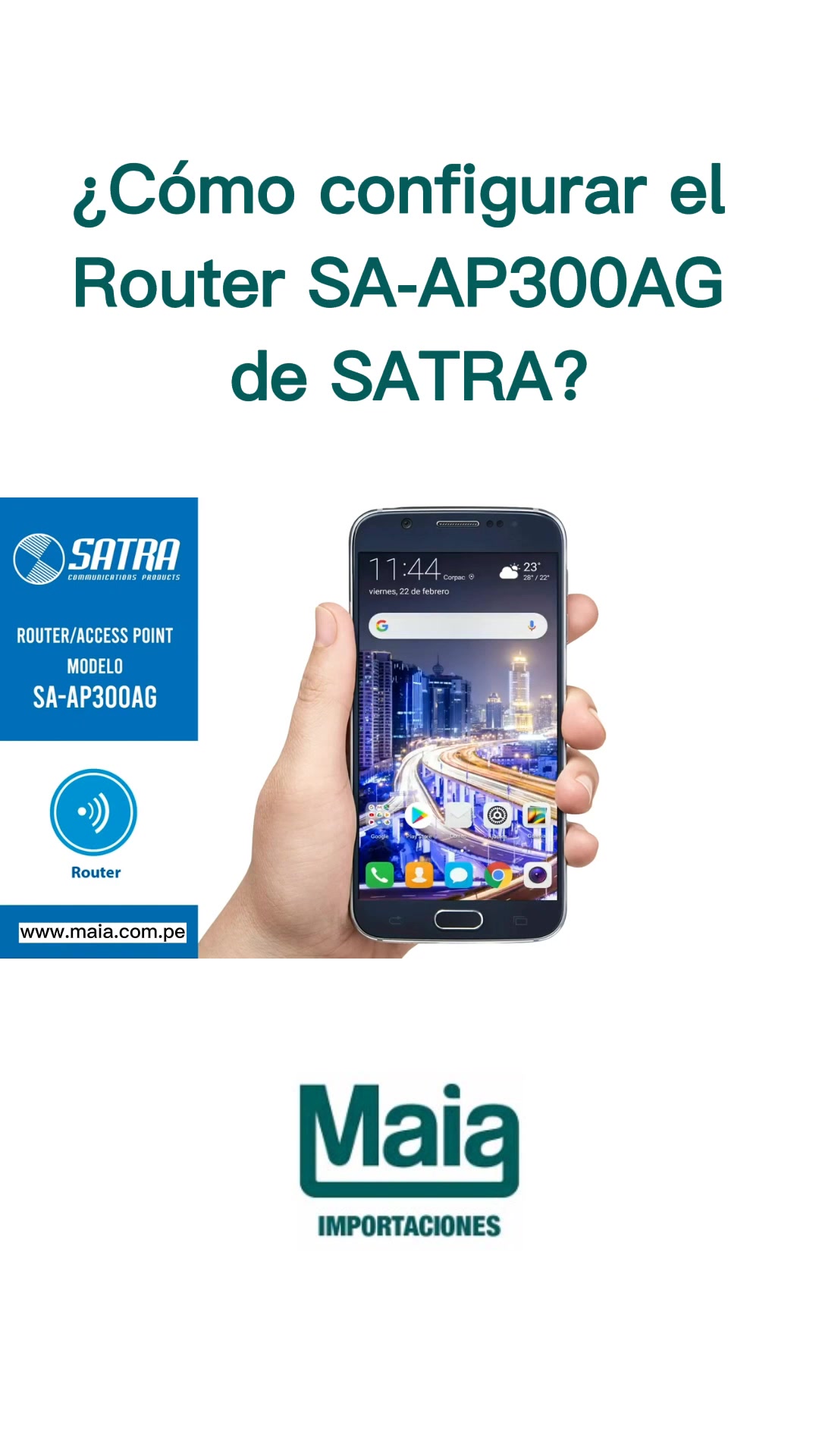 ¿Cómo configurar el Router SA-AP300AG de SATRA? #SATRA #WIFI #REPETIDOR ...
