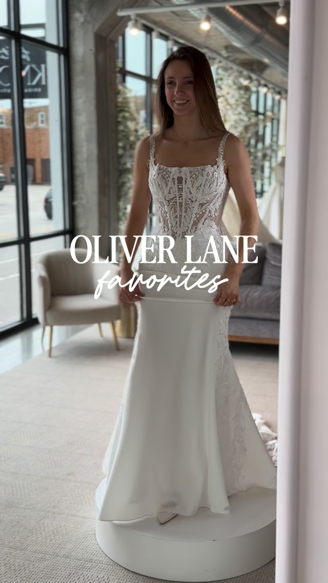 Let’s talk about one of our best-kept secrets: Oliver Lane.🤍, Oliver Lane is our private label collection, and these gowns give us the chance to offer something a little different, with beautiful 