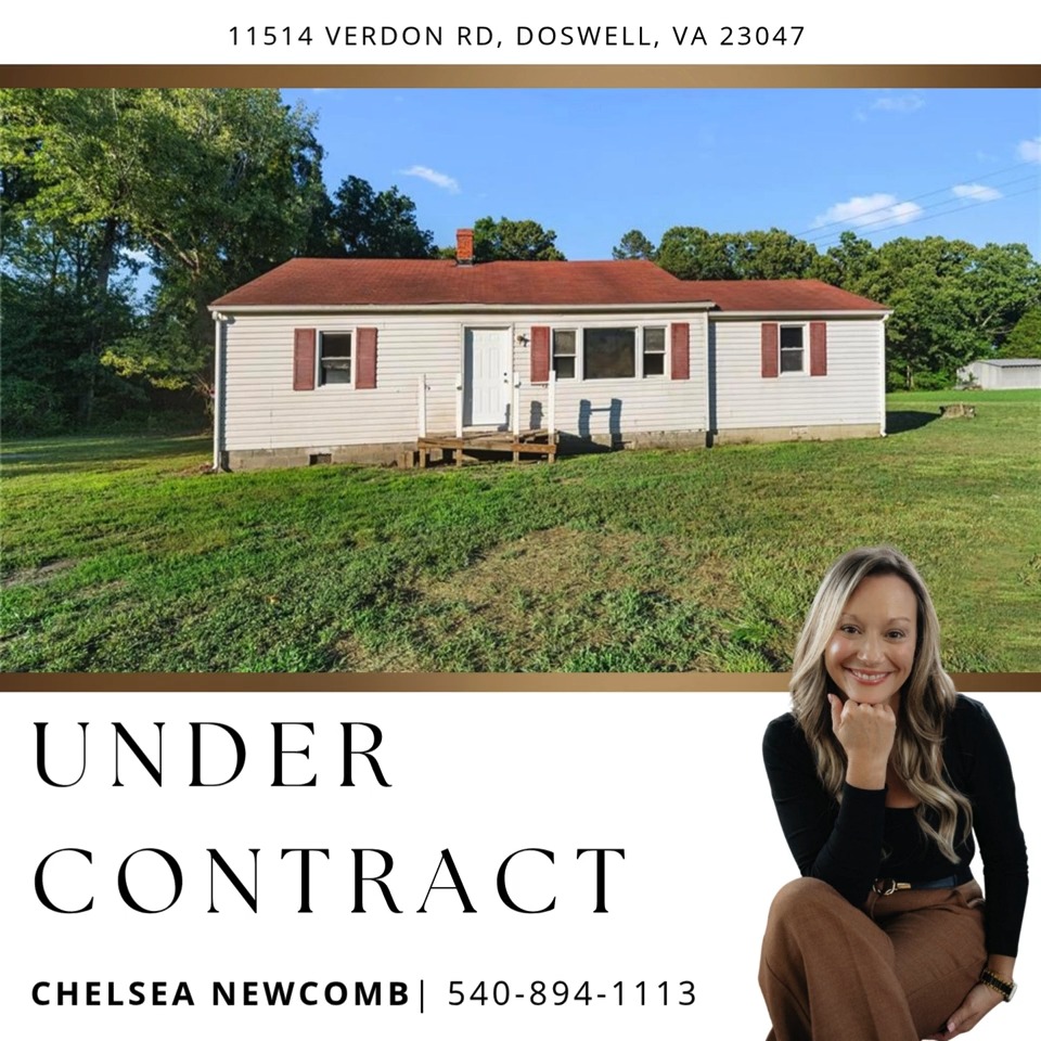 🎉 UNDER CONTRACT! 🏡✨ Exciting news! 11514 Verdon Rd, Doswell