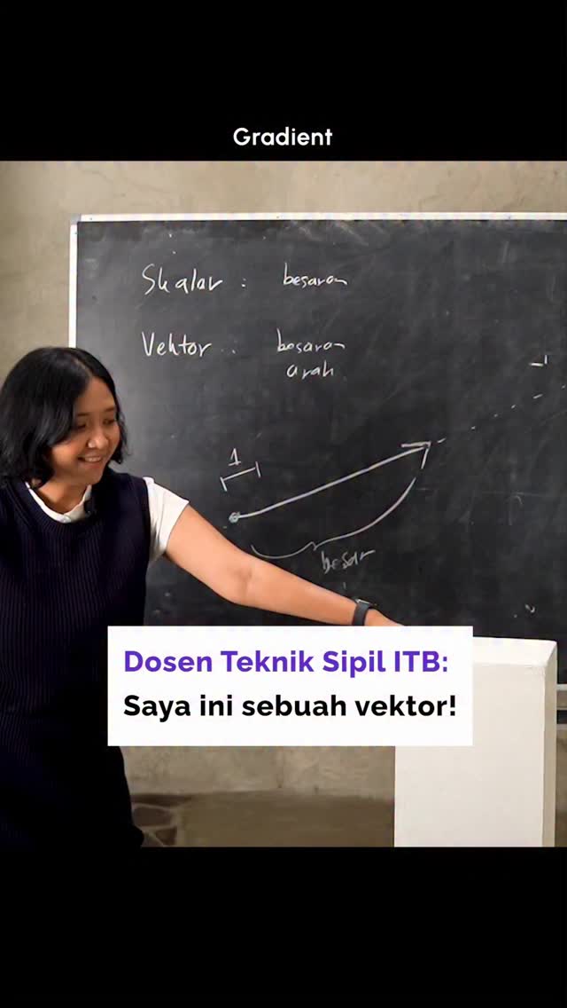 Kita ini sebuah vektor😲😲 Btw, ini cuplikan kelas Statika/Mekanika ...