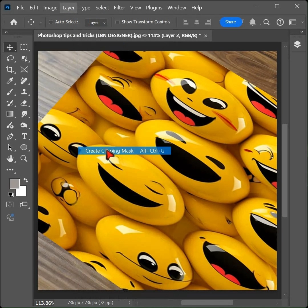 How to place the smiley design on floor mat in photoshop | AI ...