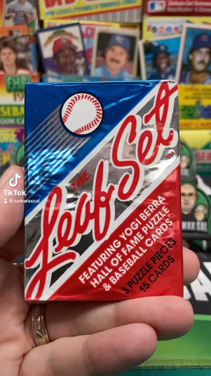 How many cards were printed of the 1990 Leaf baseball set?