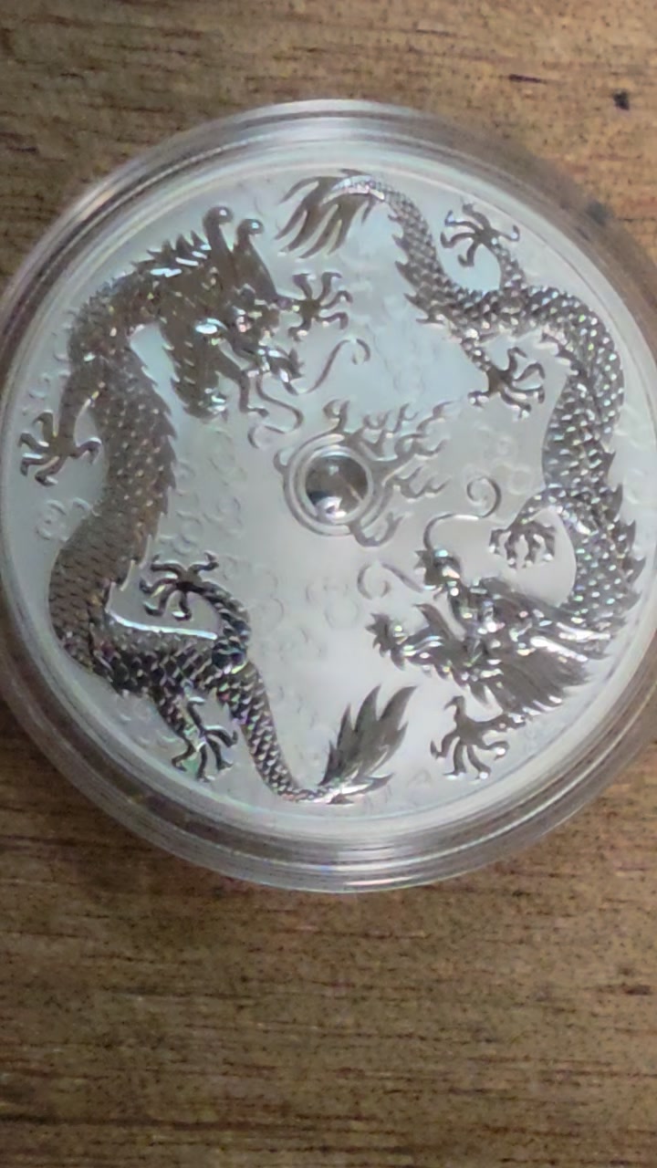 2019 Perth Mint Silver Dragon Coin #coincollecting #WorldCoins