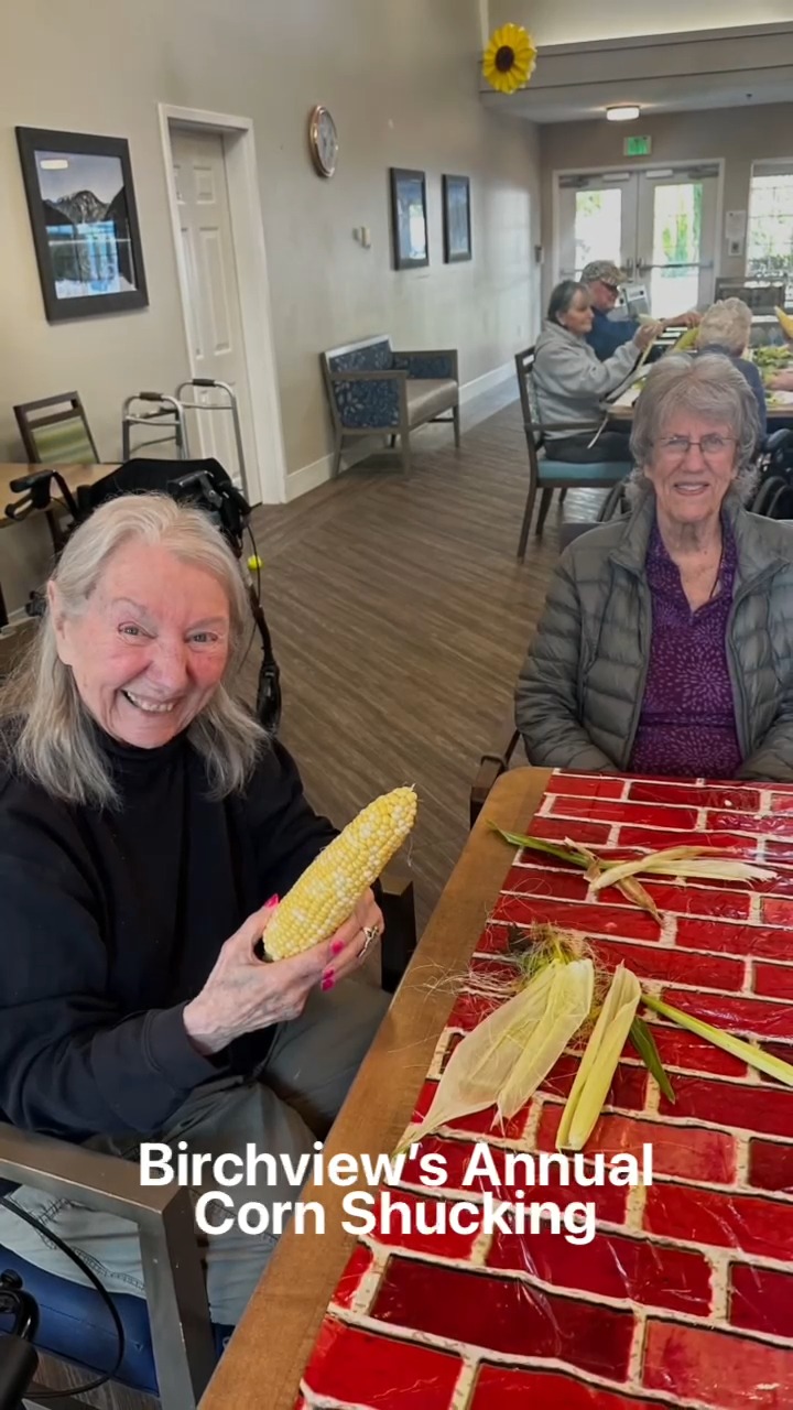 Tuesday we held our annual corn shucking event at Birchview. We had ...