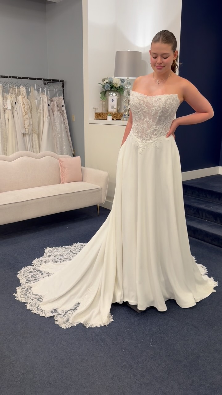 Romantic from every angle ✨, A dreamy A-line silhouette meets a little unexpected drama