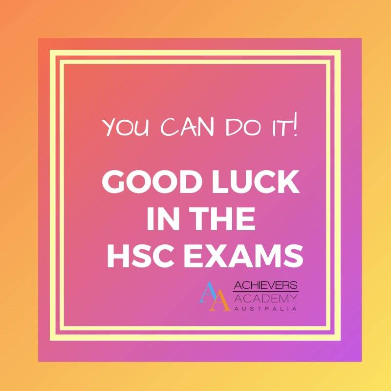 Best of luck to all our HSC students for your HSC exams starting ...