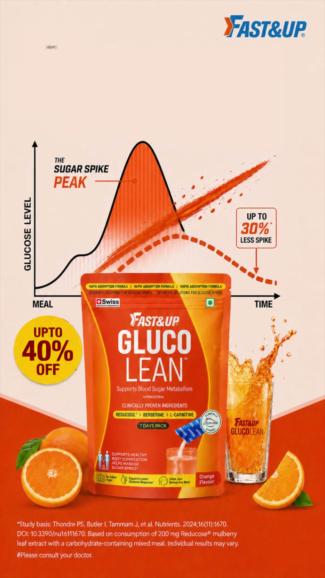 does l carnitine spike insulin Manage Sugar Spikes with Fast&Up Glucolean🔥, Clinically-backed Reducose®, Carnipure™ L-Carnitine & Berberine, it helps you:, 🍽️ Helps Reduce Post-Meal Sugar Spikes by 30%, 💪Prevents Post-Meal Energy Harnessing the Power of ghrp Quantity:1 bottle