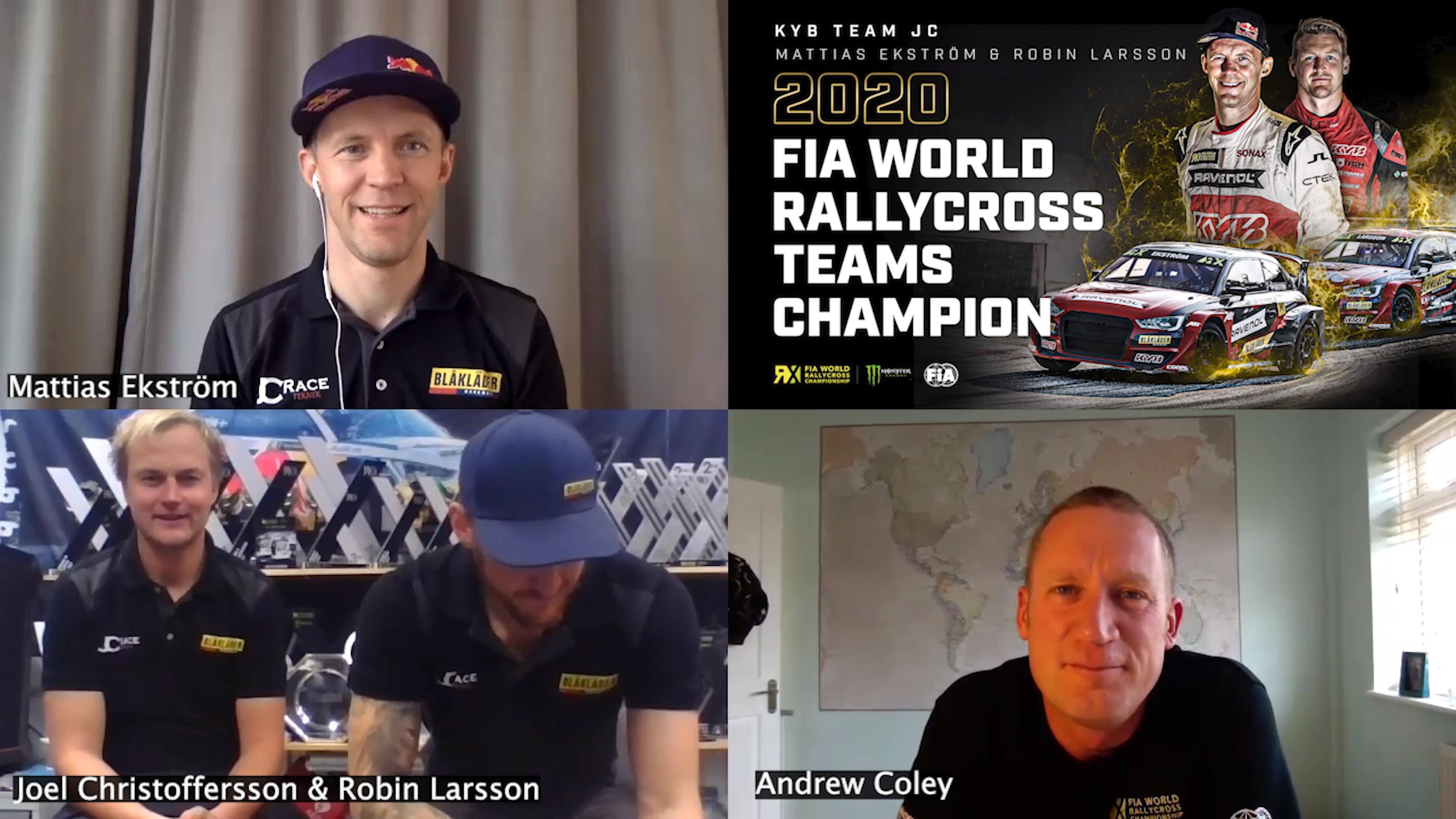 KYB Team JC World Champion Interview | 2020 FIA World Rallycross ...