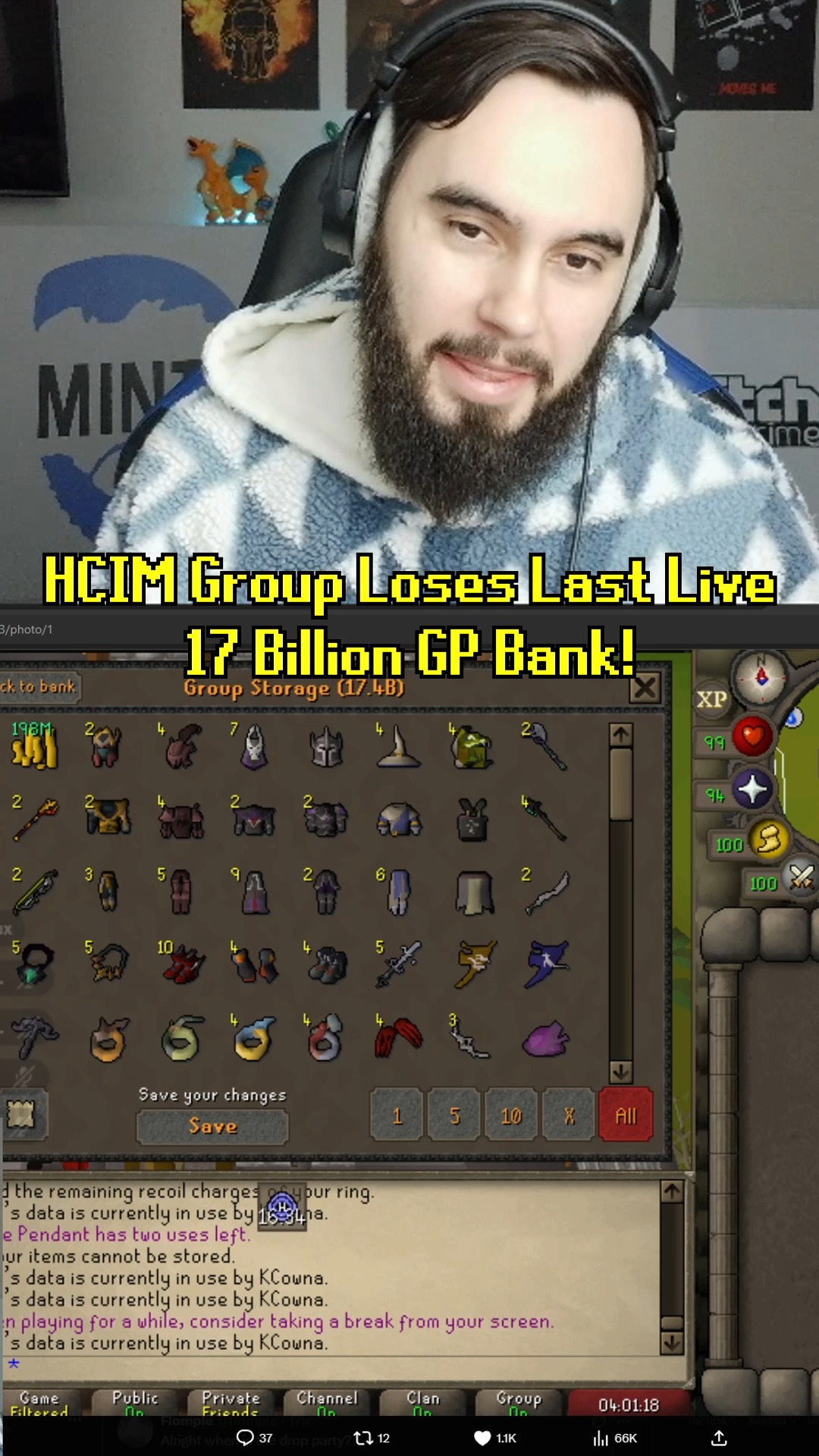 This HCIM Group Situation Is Crazy! 17 Billion GP Gone! #OSRS