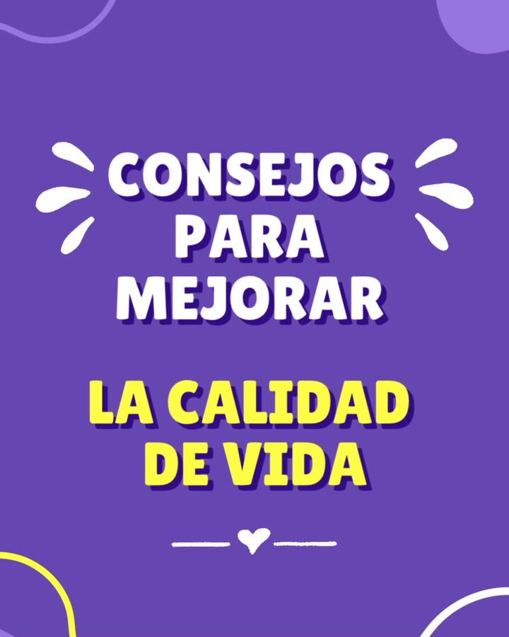 Consejos para mejorar la calidad de vida 😁 #Respifarma | Equipos ...