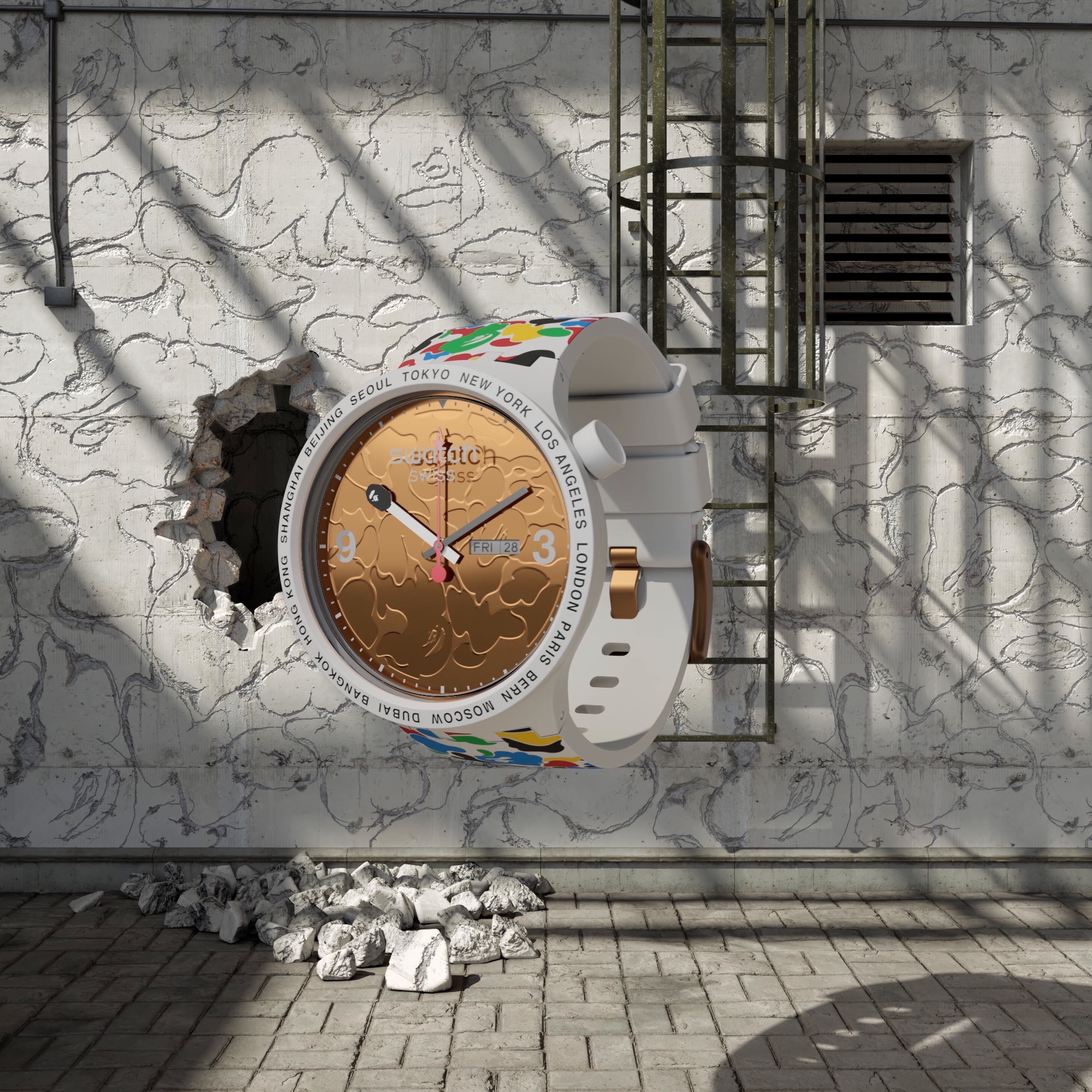 It was about time!! Check out the new #SwatchxBape inspired by the