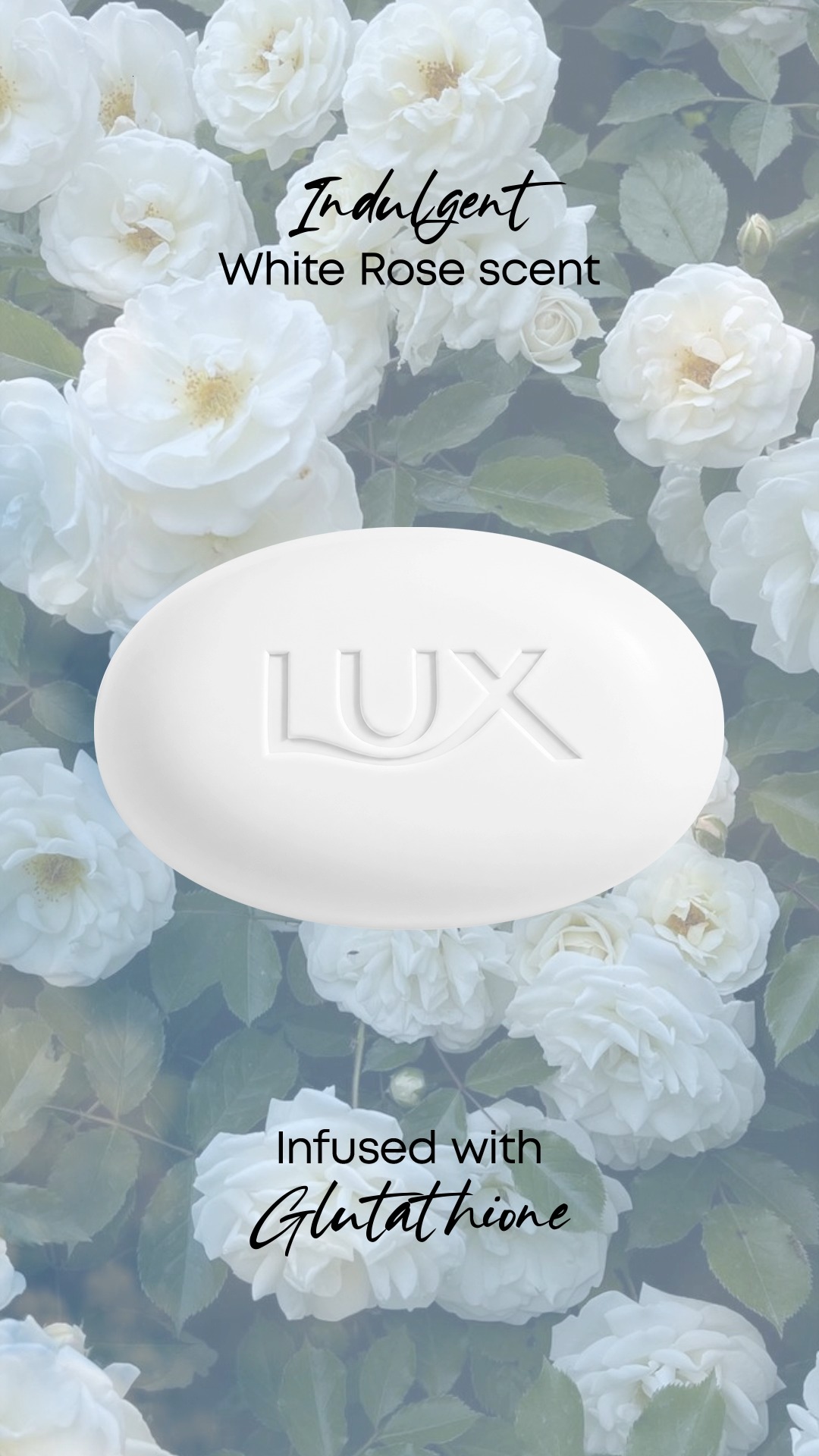 glutathione rose White scent with for soft, radiant-looking skin. 🌸✨, #LUXGlutaBars #Skincareinabar | LUX Benefits_Skin
