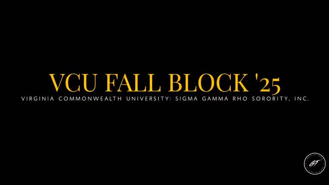 VCU FALL BLOCK: QUICK SNIPPET: SIGMA GAMMA RHO SORORITY, INC. WINNERS ...