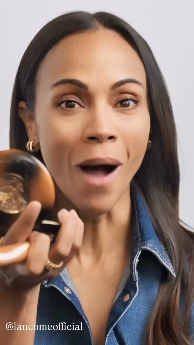 Zoe for Lancôme's Lash Idôle Curl Goddess Mascara 💙 #zoesaldaña