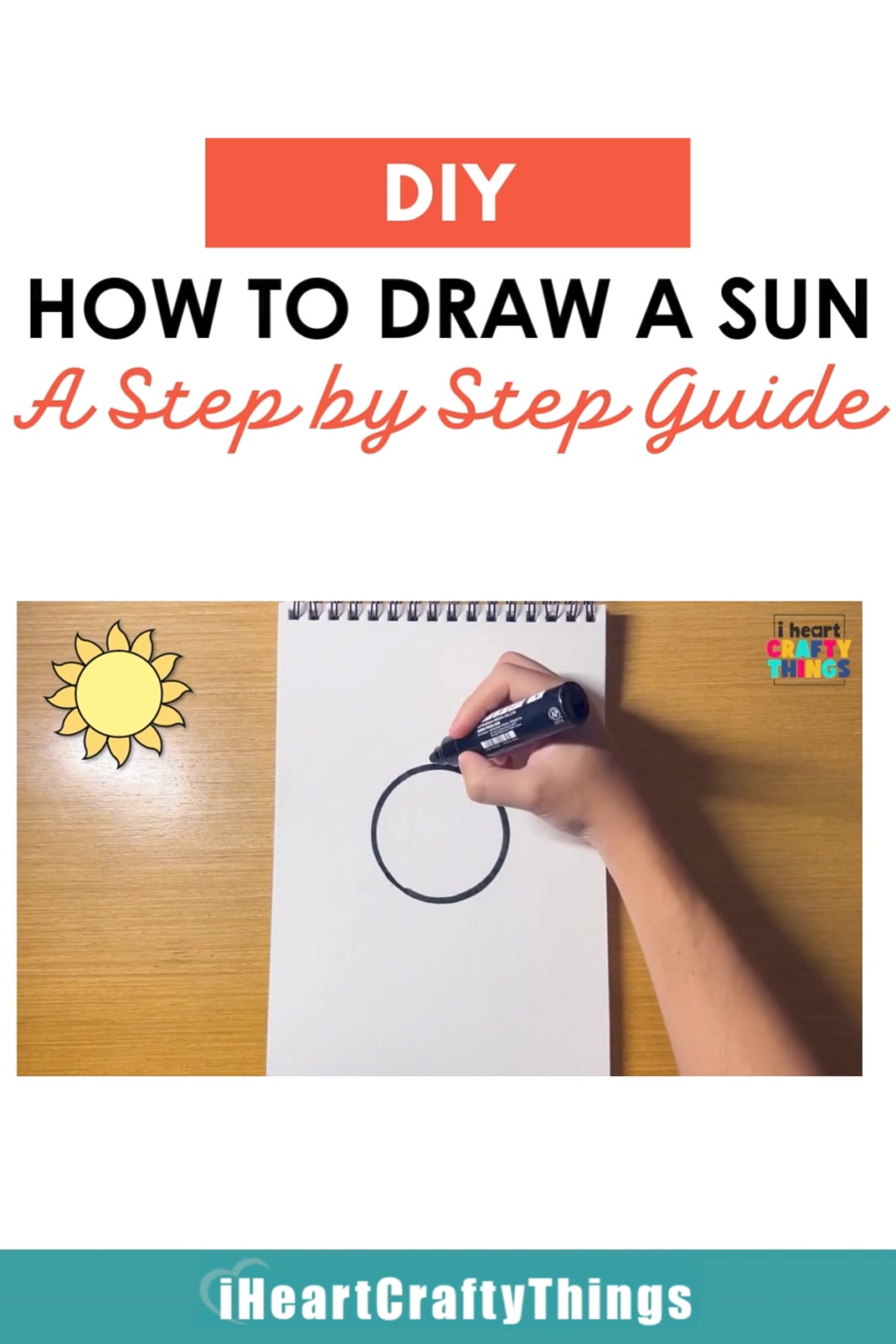 ☀️ How to Draw The Sun – Easy Step-by-Step Guide ☀️ Want to brighten up ...