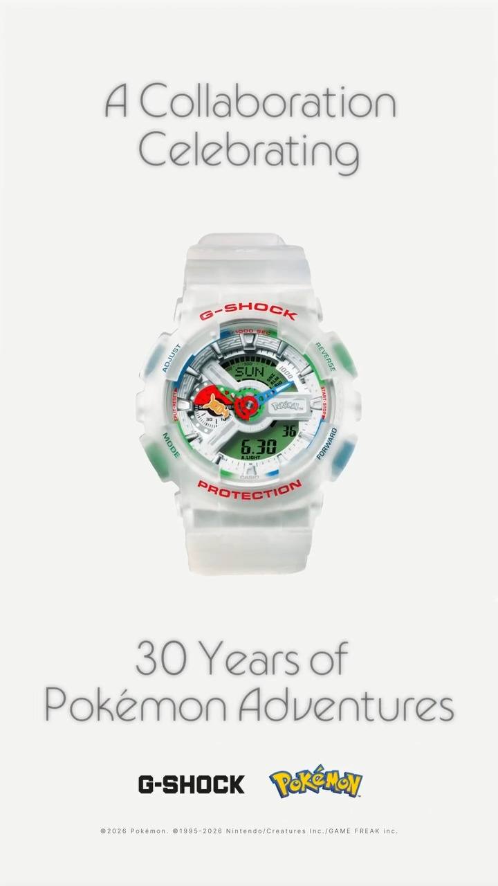 Join the celebration! Pokémon turns 30 with a G-SHOCK collab that