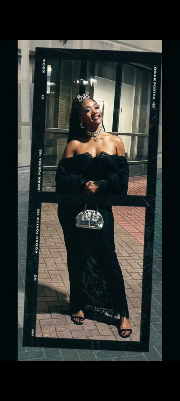 bachelorette party dress fashion nova I enjoyed myself at my , 🖤💍🖤💍🖤💍🖤💍🖤💍, BEAUTY IN BLACK 😍🥰, Shout out to everyone who came out! , #NashNuptials #saturdayseptember122026 , #foryou #blacktiktok #viral #tikt Size:5-6 Years (130cm) Sweetheart Neckline vibrant colors dress THE 90s SLIP. To