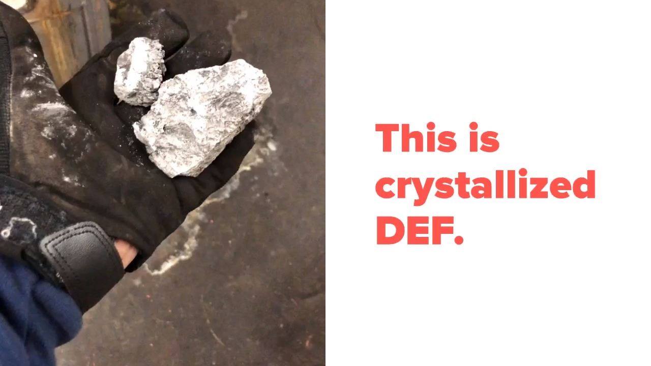 SCR Issues: Crystallized DEF Meets Oven | This is what happens when ...