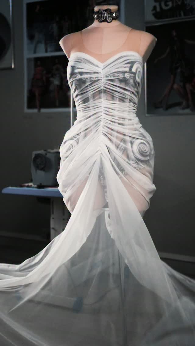 Wait until you see what's underneath., A custom ZIGMAN piece made especially for @severina after 15 years of respect, kindness and gratitude. 🤍, ., ., ., #zigman #corset #dress #custom #couture
